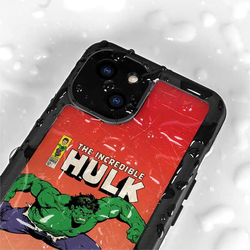 Marvel Classic Comics The Incredible Hulk iPhone 15 Plus Waterproof Case
