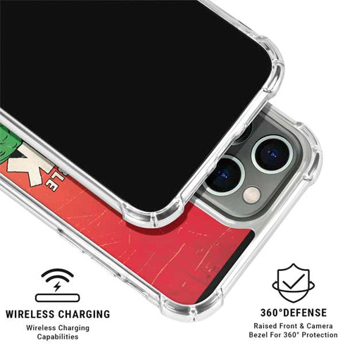 Marvel Classic Comics The Incredible Hulk iPhone 15 Pro Clear Case