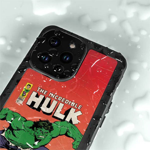 Marvel Classic Comics The Incredible Hulk iPhone 15 Pro Waterproof Case
