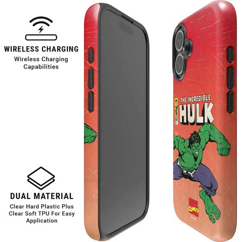 Marvel Classic Comics The Incredible Hulk iPhone 16 Magsafe Impact Case