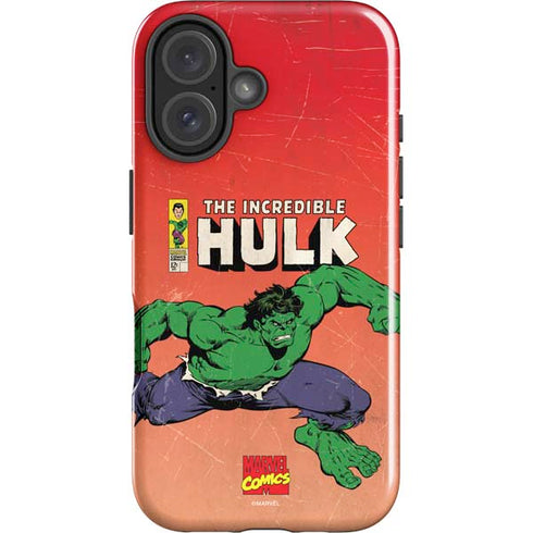 Marvel Classic Comics The Incredible Hulk iPhone 16 Plus Impact Case