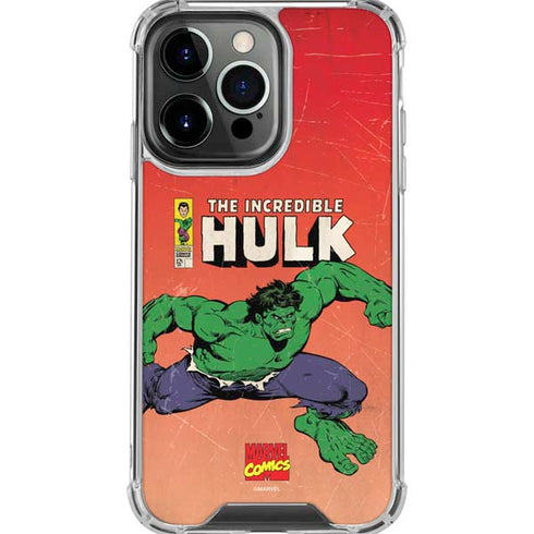 Marvel Classic Comics The Incredible Hulk iPhone 16 Pro Max Clear Case