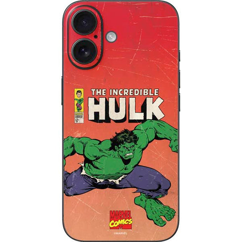 Marvel Classic Comics The Incredible Hulk iPhone 16 Skin