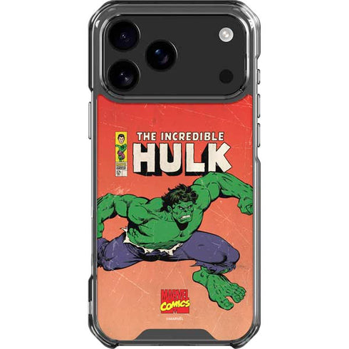Marvel Classic Comics The Incredible Hulk iPhone 18 Pro Max Clear Case