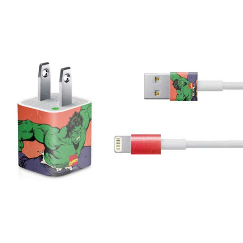 Marvel Classic Comics The Incredible Hulk iPhone Charger (5W USB) Skin