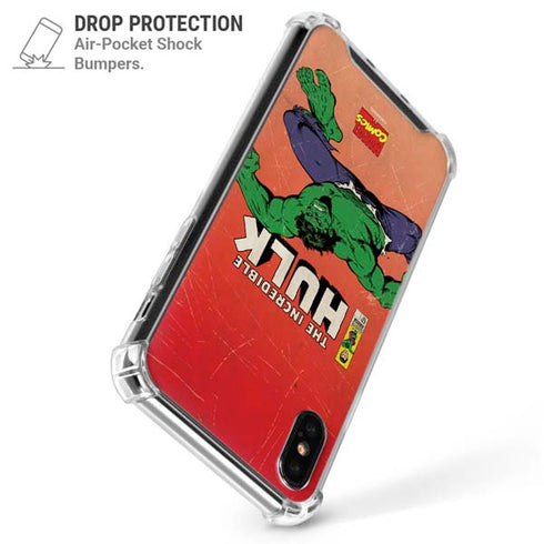Marvel Classic Comics The Incredible Hulk iPhone X/XS Clear Case
