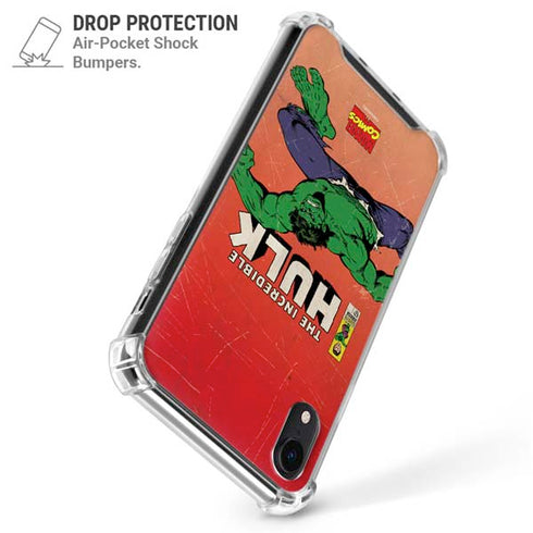 Marvel Classic Comics The Incredible Hulk iPhone XR Clear Case