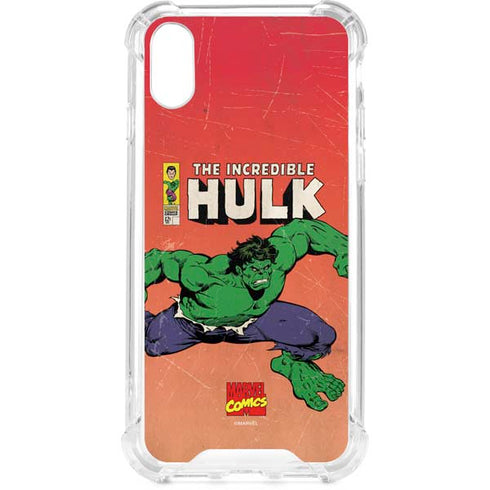 Marvel Classic Comics The Incredible Hulk iPhone XS Clear Case