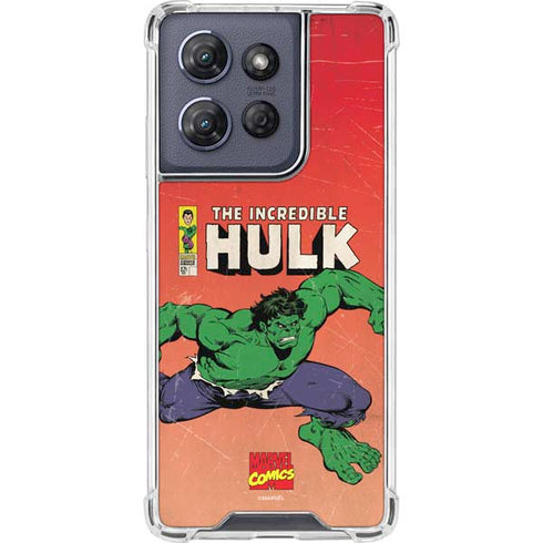 Marvel Classic Comics The Incredible Hulk Moto G 5G (2025) Clear Case