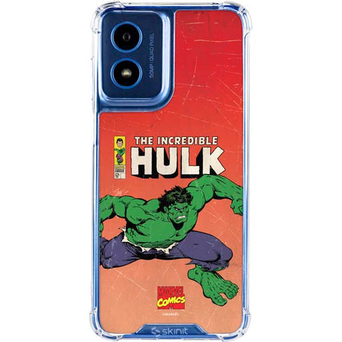 Marvel Classic Comics The Incredible Hulk Moto G 5G (2024) Clear Case