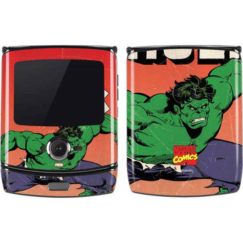 Marvel Classic Comics The Incredible Hulk Motorola RAZR Skin