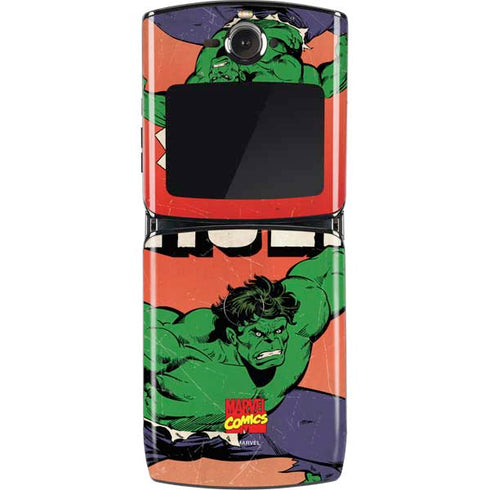Marvel Classic Comics The Incredible Hulk Motorola RAZR Skin