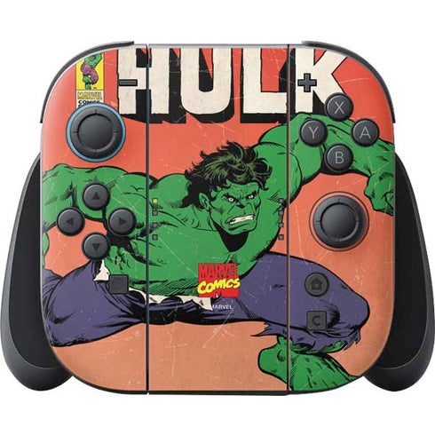 Marvel Classic Comics The Incredible Hulk Nintendo Switch 2 (2025) Joy-Con Controller Skin