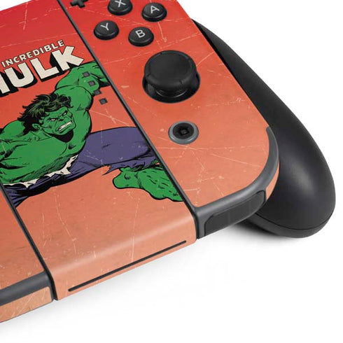 Marvel Classic Comics The Incredible Hulk Nintendo Switch (2017-2021) Joy-Con Controller Skin