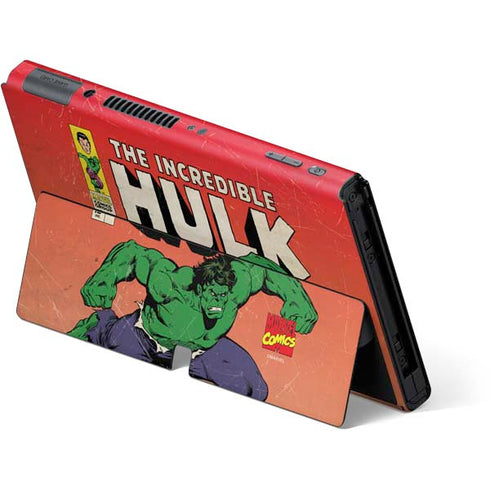 Marvel Classic Comics The Incredible Hulk Nintendo Switch OLED (2021) Skin