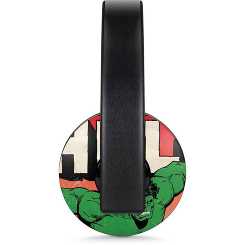 Marvel Classic Comics The Incredible Hulk PlayStation 4 Gold Wireless Headset Skin