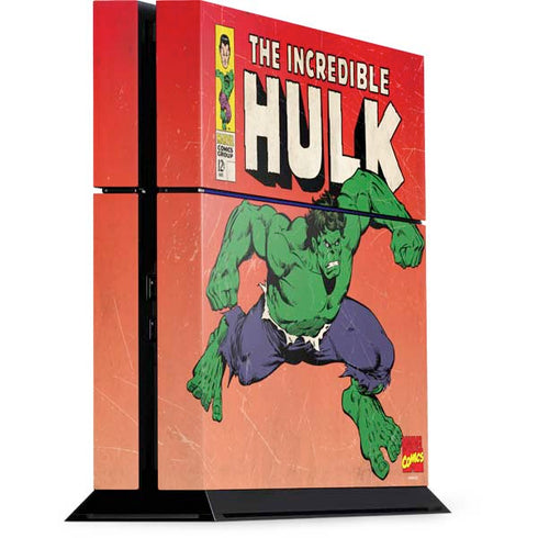 Marvel Classic Comics The Incredible Hulk PS4 Console Skin