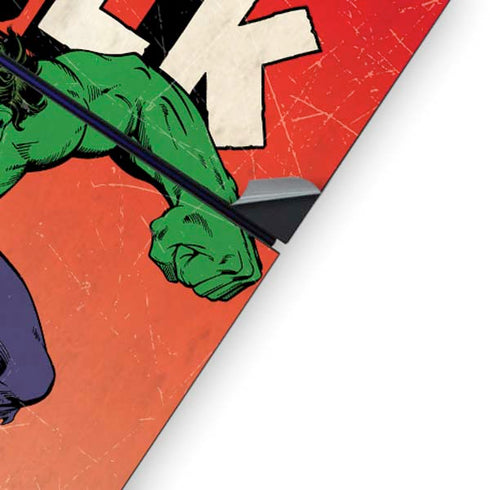 Marvel Classic Comics The Incredible Hulk PS4 Console Skin