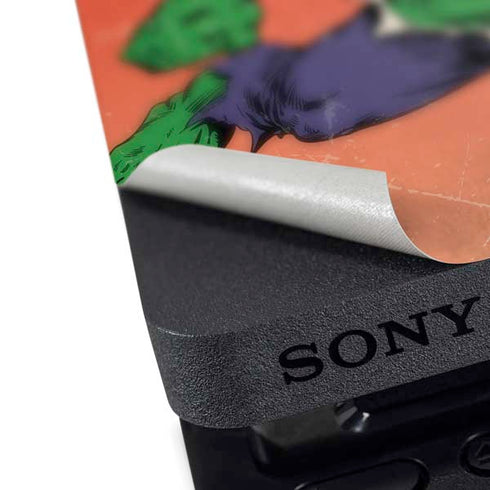 Marvel Classic Comics The Incredible Hulk PS4 Pro Console Skin