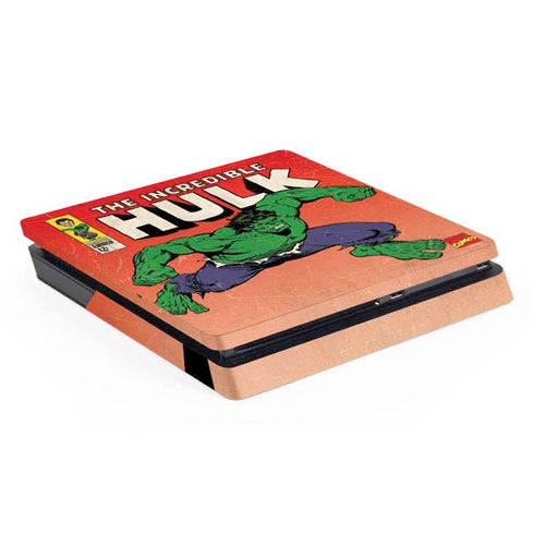 Marvel Classic Comics The Incredible Hulk PS4 Slim Skin