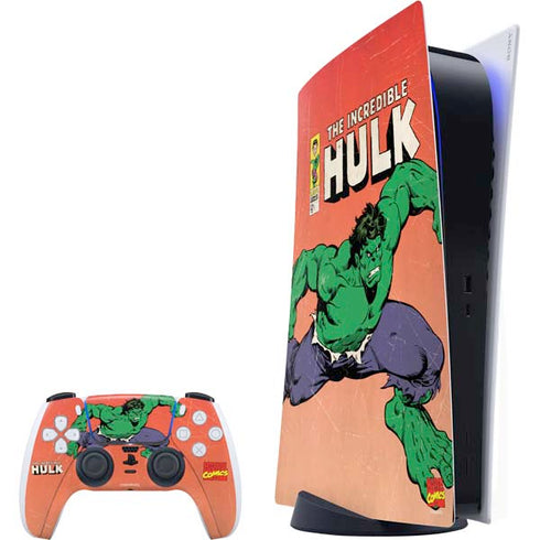 Marvel Classic Comics The Incredible Hulk PS5 Bundle Skin