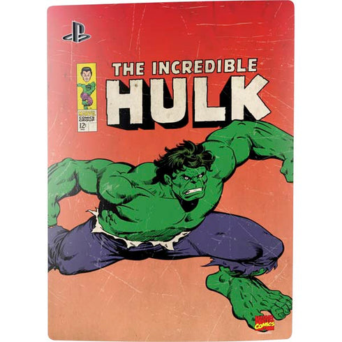 Marvel Classic Comics The Incredible Hulk PS5 Console Skin