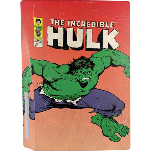 Marvel Classic Comics The Incredible Hulk PS5 Console Skin