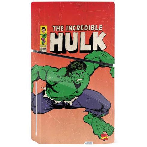 Marvel Classic Comics The Incredible Hulk PS5 Slim Disk Console Skin