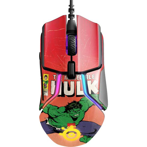 Marvel Classic Comics The Incredible Hulk SteelSeries Rival 600 Gaming Mouse Skin