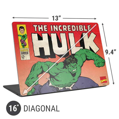 Marvel Classic Comics The Incredible Hulk Universal Laptop 16in (13 x 9.4in) Skin