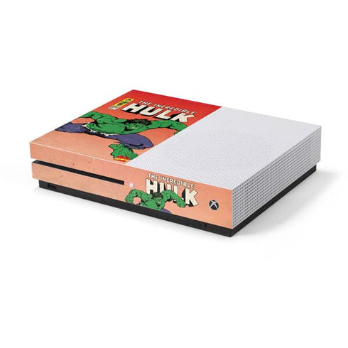 Marvel Classic Comics The Incredible Hulk Xbox One S Console Skin