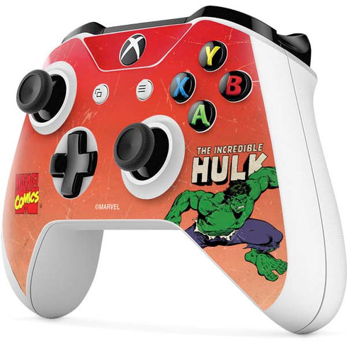 Marvel Classic Comics The Incredible Hulk Xbox One S Controller Skin