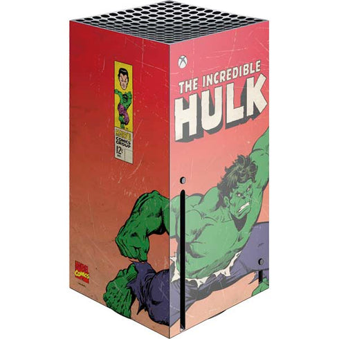 Marvel Classic Comics The Incredible Hulk Xbox Series X Console Skin
