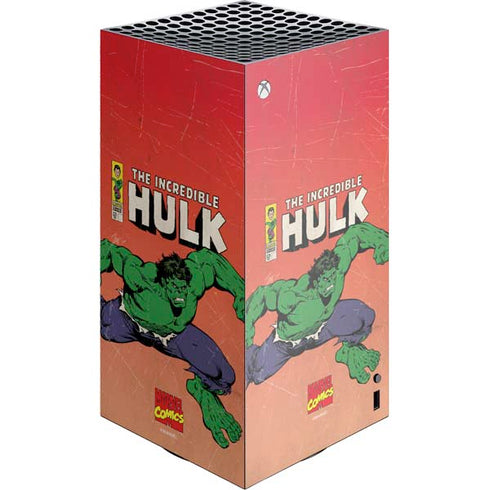 Marvel Classic Comics The Incredible Hulk XBox Series X Digital Edition Console Skin