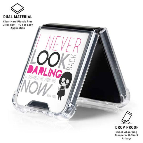 Disney The Incredibles Edna Mode Art Galaxy Z Flip6 Clear Case