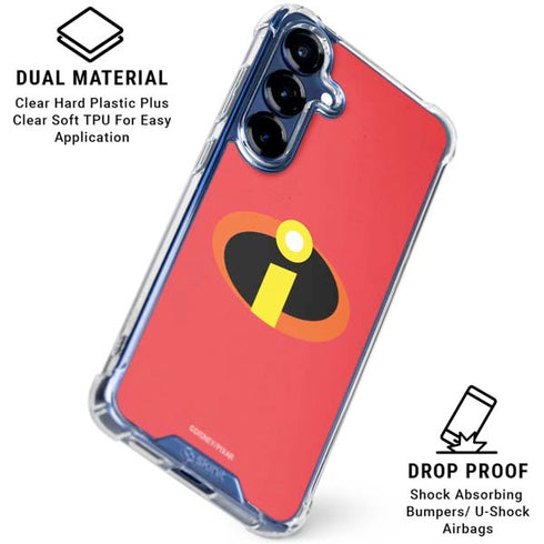Disney The Incredibles Main Logo Galaxy S25 FE Clear Case