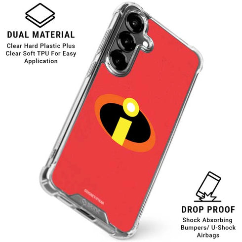Disney The Incredibles Main Logo Galaxy S26 Clear Case