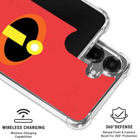 Disney The Incredibles Main Logo Galaxy S26 Plus Clear Case