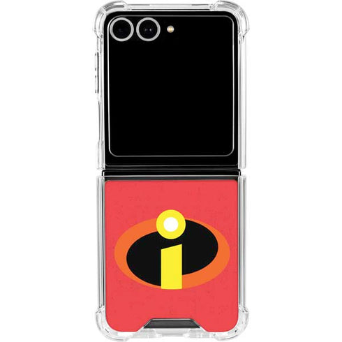 Disney The Incredibles Main Logo Galaxy Z Flip7 Clear Case