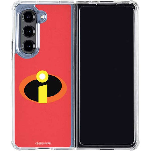 Disney The Incredibles Main Logo Galaxy Z Fold5 5G Clear Case
