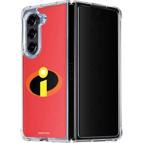 Disney The Incredibles Main Logo Galaxy Z Fold5 5G Clear Case
