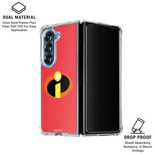 Disney The Incredibles Main Logo Galaxy Z Fold7 Clear Case