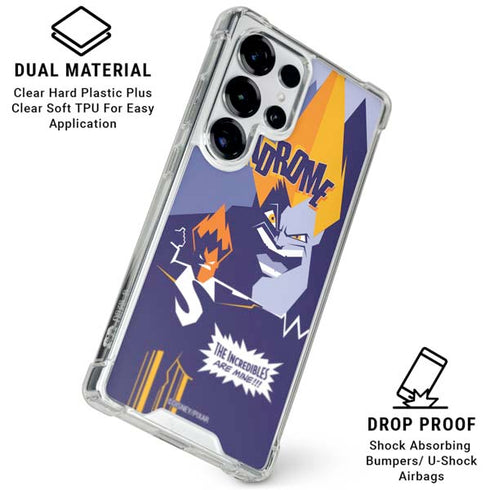 Disney The Incredibles Syndrome Art Galaxy S25 Ultra Clear Case