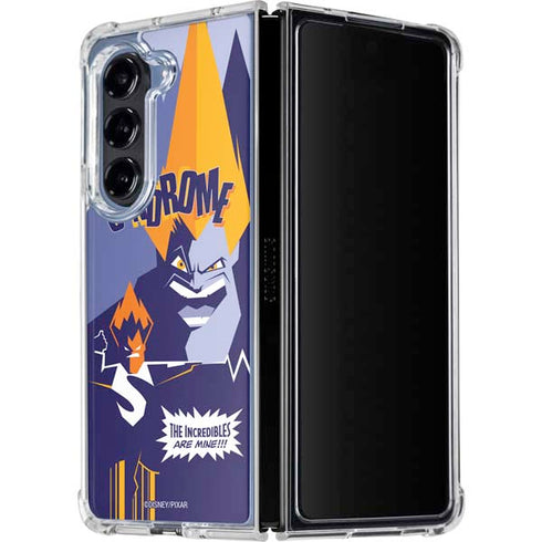 Disney The Incredibles Syndrome Art Galaxy Z Fold5 5G Clear Case