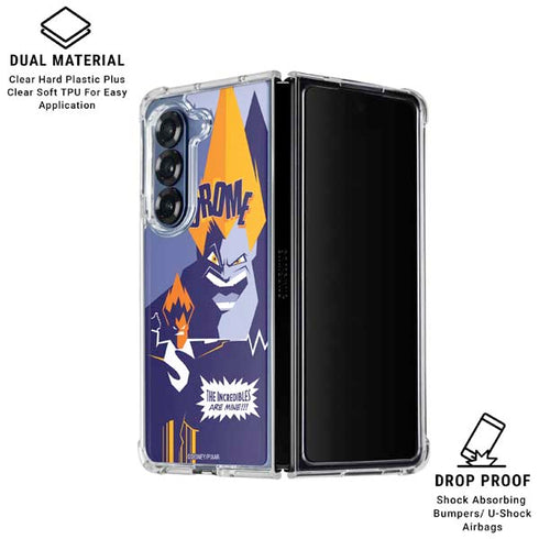 Disney The Incredibles Syndrome Art Galaxy Z Fold6 Clear Case