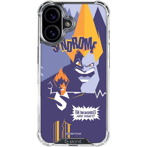 Disney The Incredibles Syndrome Art iPhone 16 Plus Clear Case