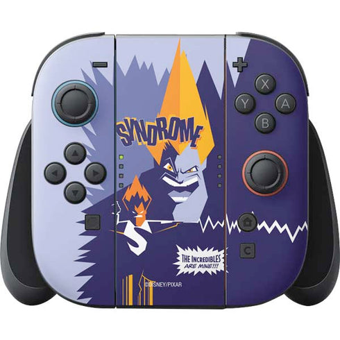 Disney The Incredibles Syndrome Art Nintendo Switch 2 (2025) Joy-Con Controller Skin