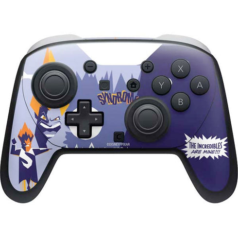 Disney The Incredibles Syndrome Art Nintendo Switch 2 (2025) Pro Controller Skin