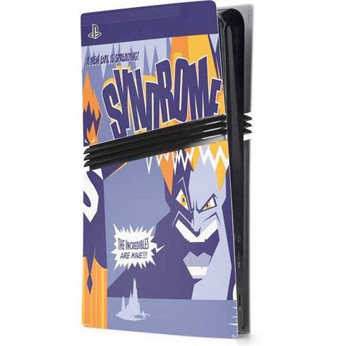 Disney The Incredibles Syndrome Art PS5 Pro Console Skin