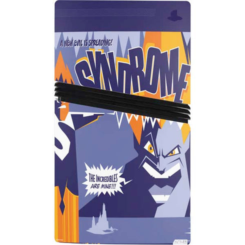 Disney The Incredibles Syndrome Art PS5 Pro Console Skin
